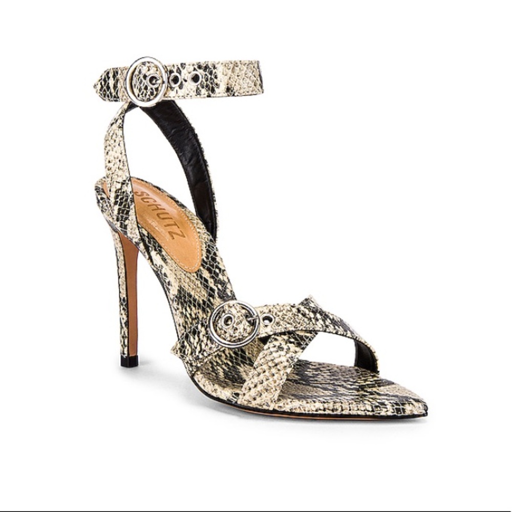 SCHUTZ - SNAKE PRINT HEEL (NYUR HEEL)